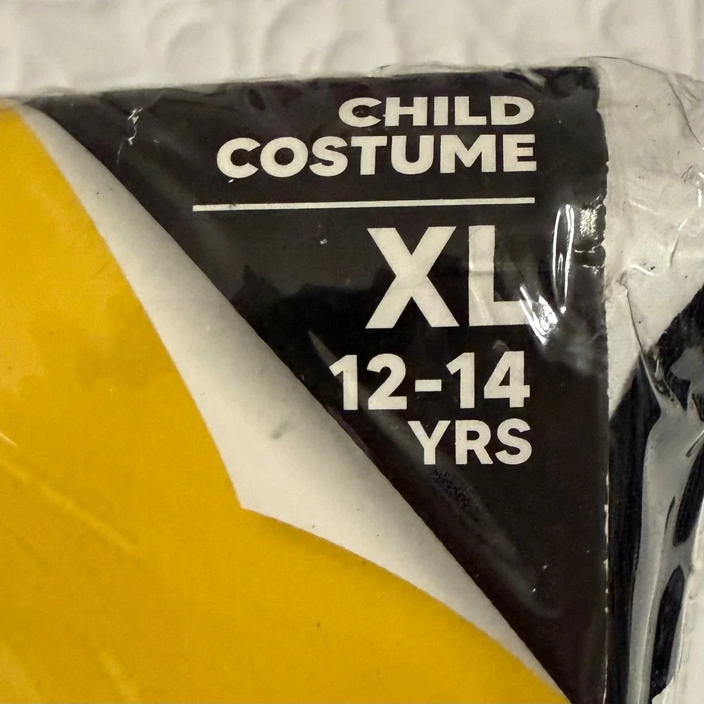 Spooktacular Creations Skeleton Jumpsuit Kids XL 12-14 Black Halloween Costume